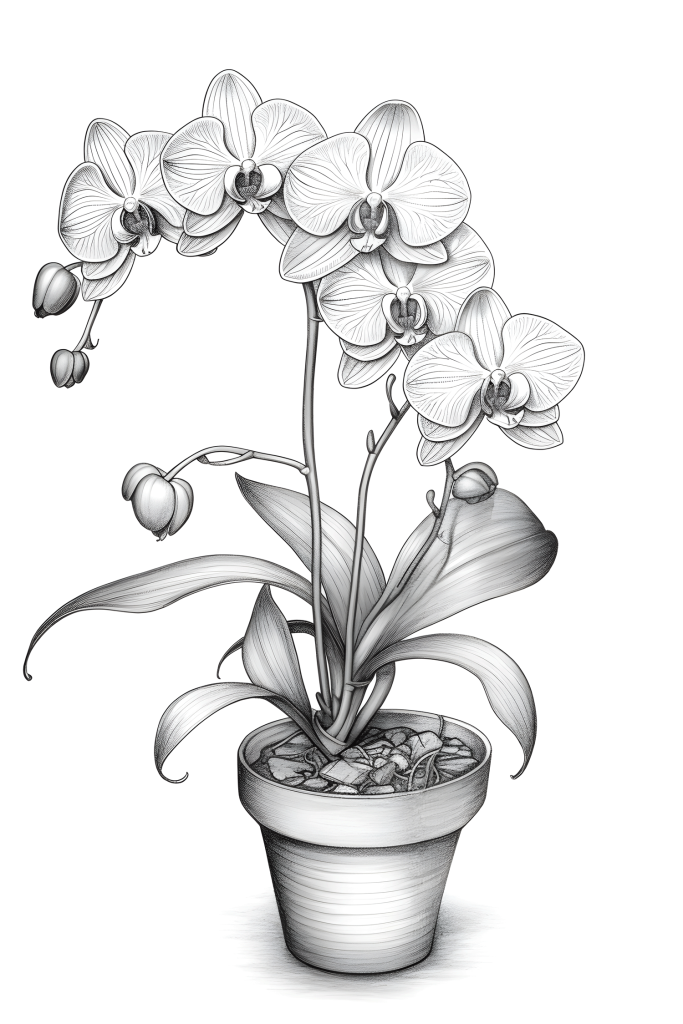 Orchid flower coloring pages for adults ðñðððððº