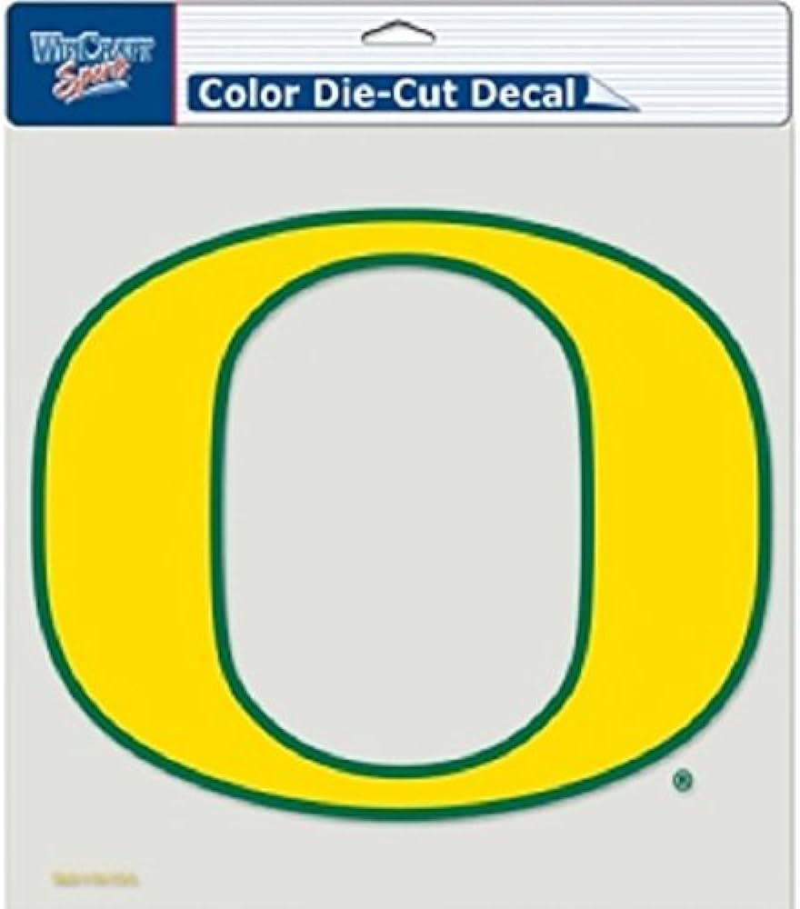 Ncaa oregon ducks perfect cut decal vinyl auto car window color team logo x sports outdoors