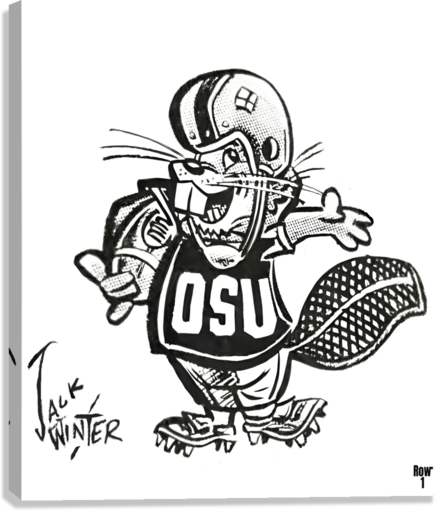 Osu beaver by artist jack winter â