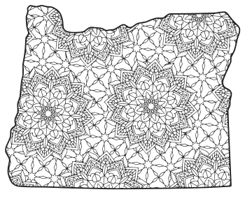 Oregon â map outline printable state shape stencil pattern â diy projects patterns monograms designs templates