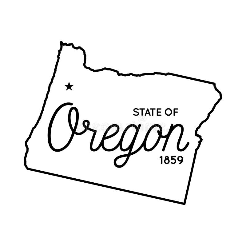 Hand drawn oregon state design stock illustrations â hand drawn oregon state design stock illustrations vectors clipart