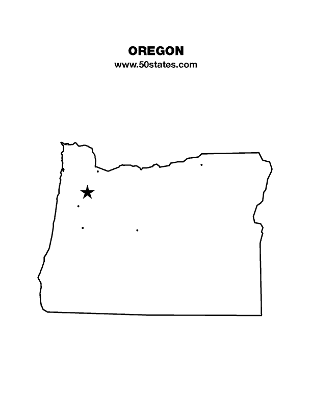 Oregon map â