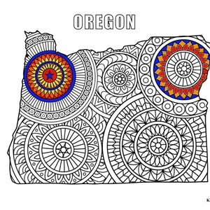 Oregon map coloring