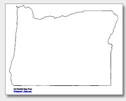 Printable oregon maps state outline county cities