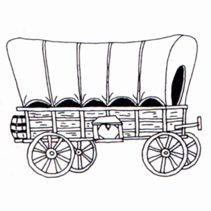 Drawing oregon trail wagon