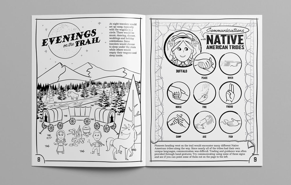 Oregon trail coloring activity book â