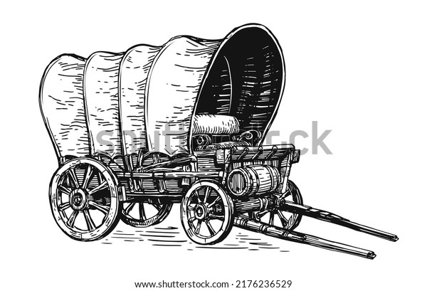 Thousand covered wagon drawing royalty