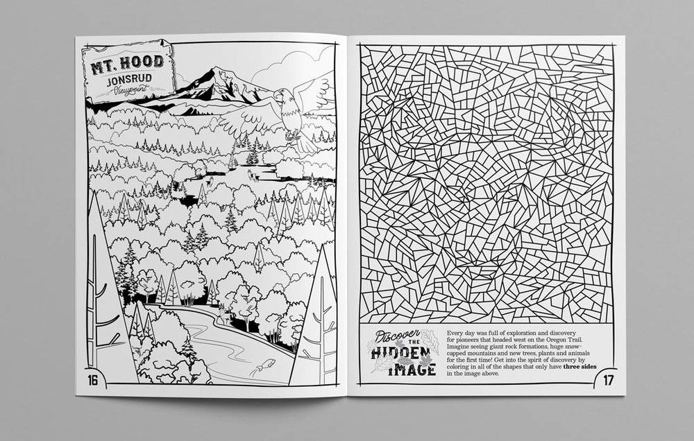 Oregon trail coloring activity book â