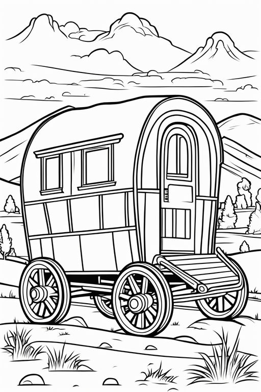 Car carrier for kids coloring page