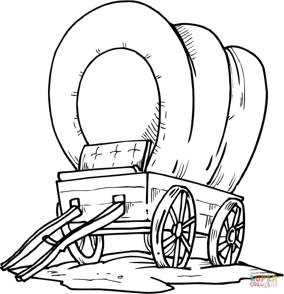 Free cover wagon coloring pages download free cover wagon coloring pages png images free cliparts on clipart library