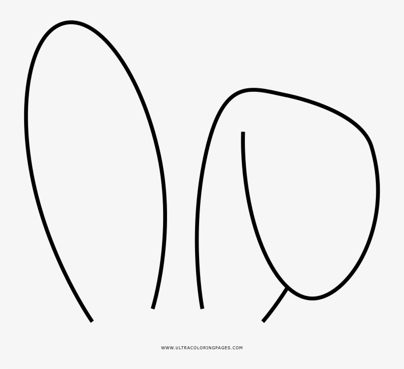 Bunny ears coloring page