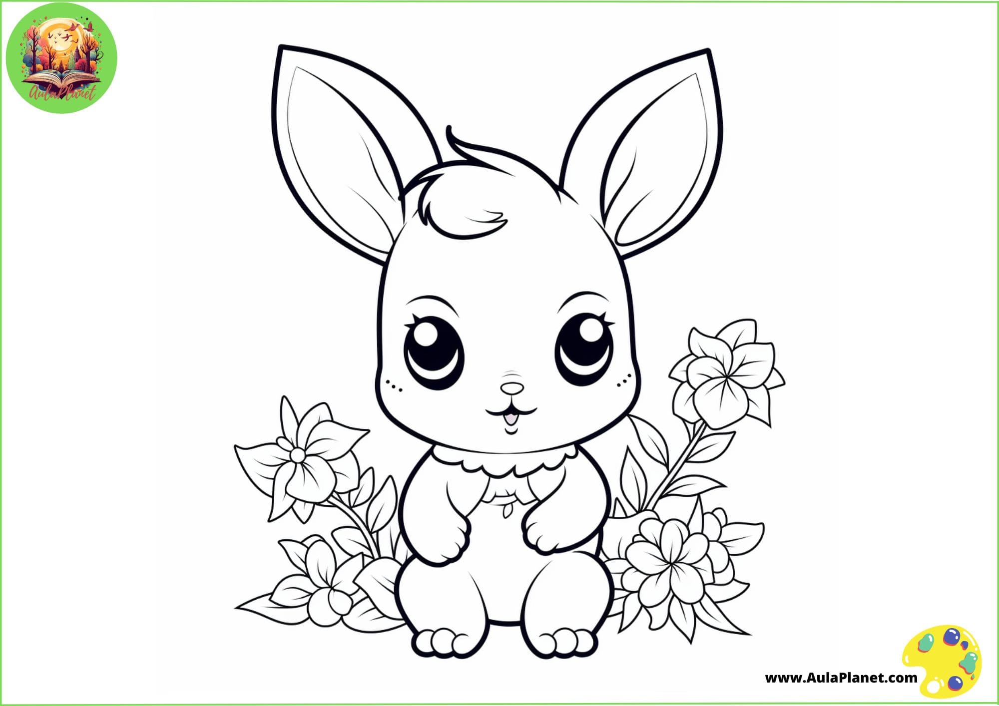 Dibujos de conejos para colorear e imprimir gratis