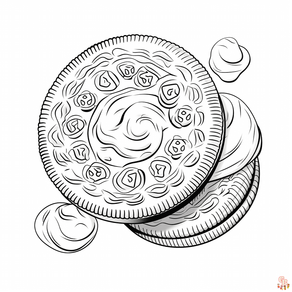 Printable oreo coloring pages free for kids and adults