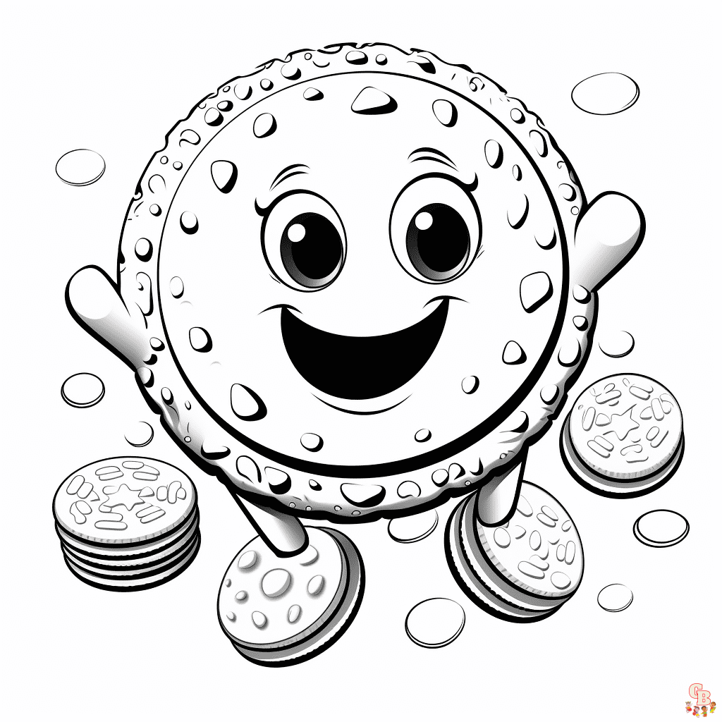 Printable oreo coloring pages free for kids and adults