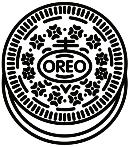 Oreo coloring page free printable coloring pages