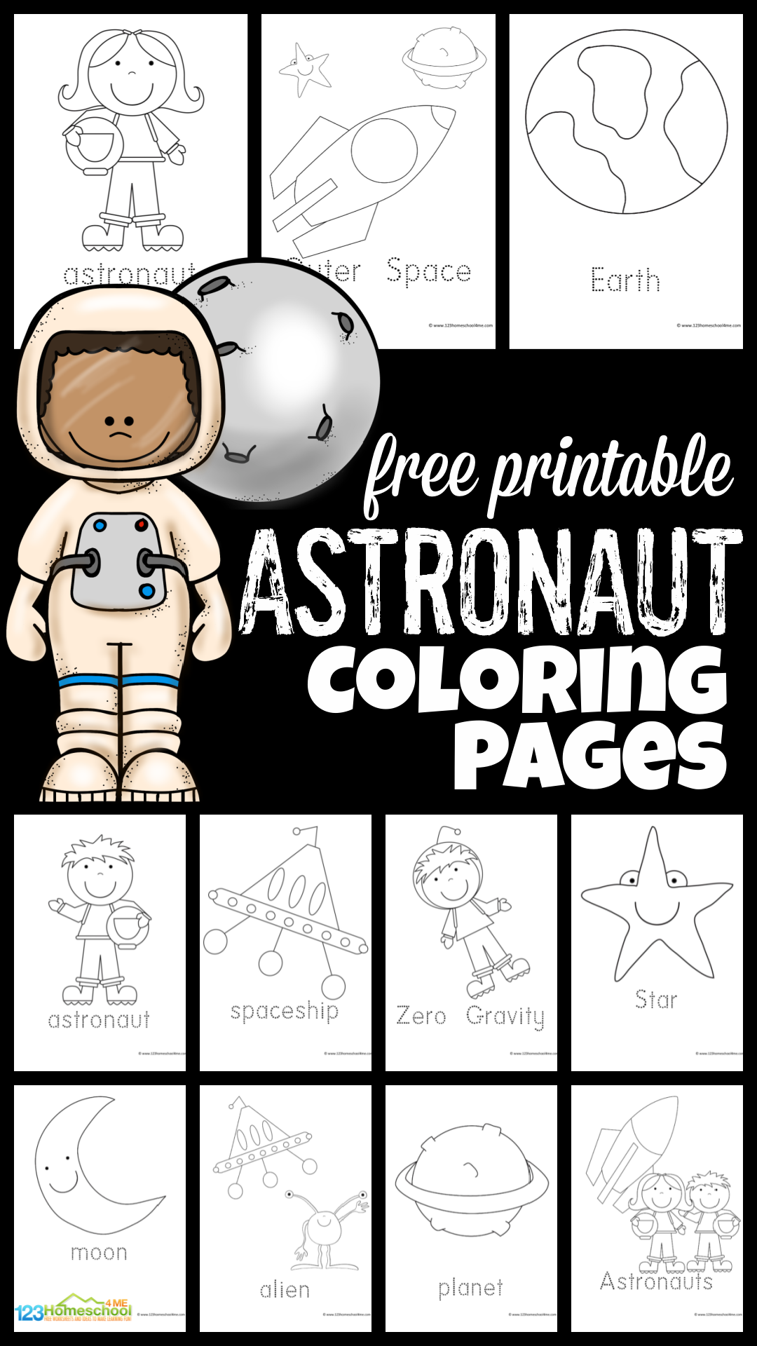 Ðð free astronaut coloring pages