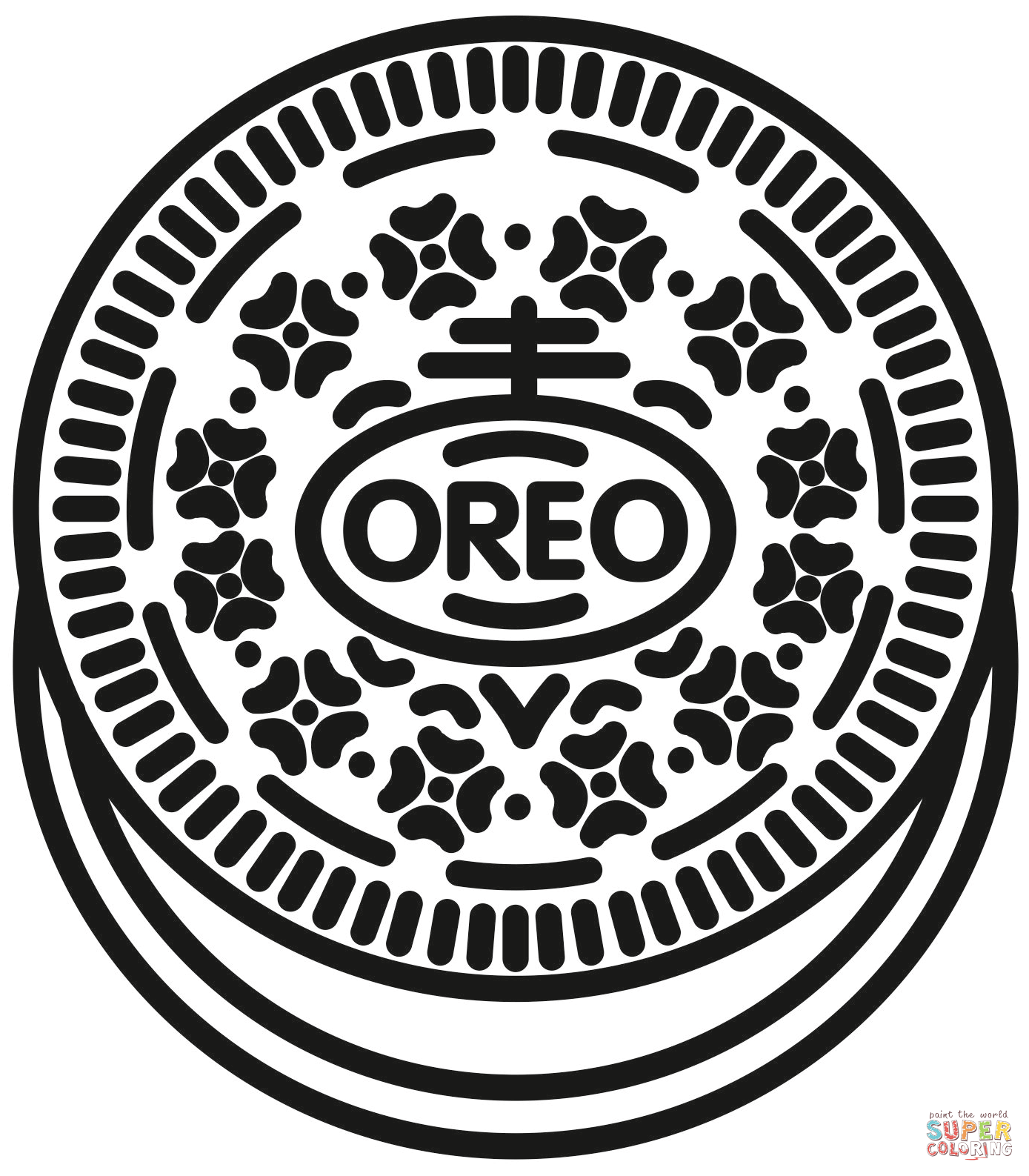 Oreo coloring page free printable coloring pages