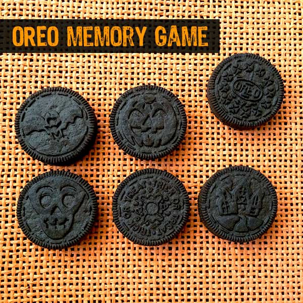 Halloween oreo cookie memory game