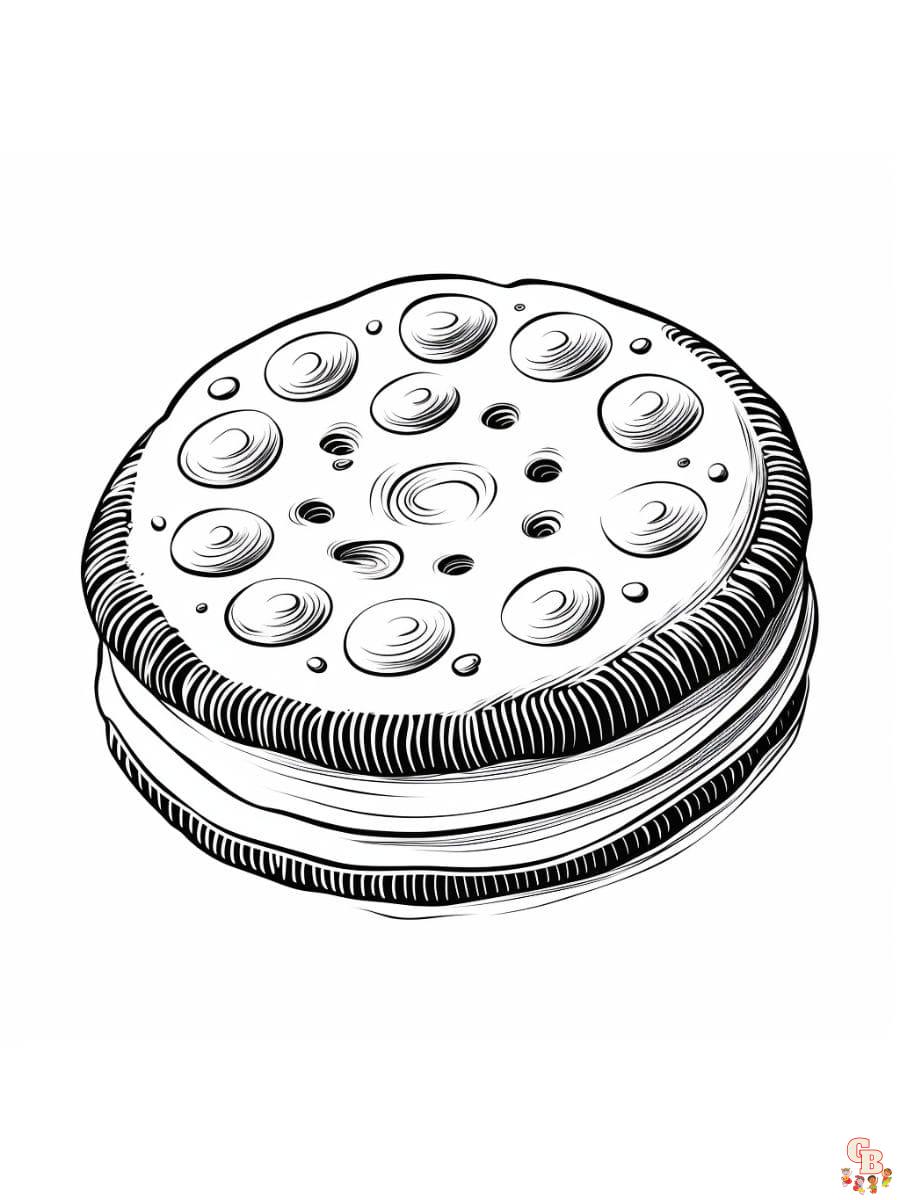 Printable oreo coloring pages free for kids and adults