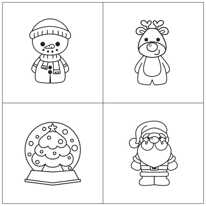 Christmas friends coloring book cookies mesh stencil set