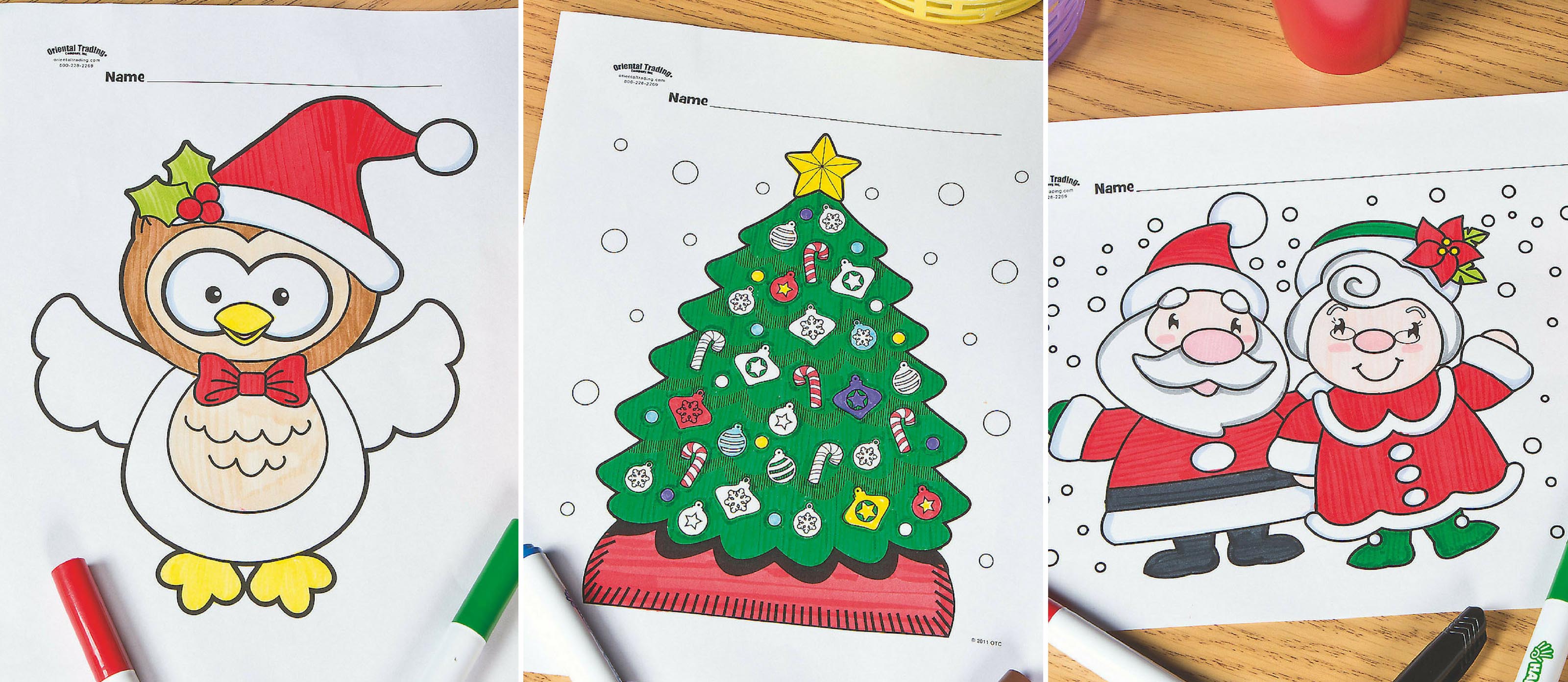 Free christmas coloring pages