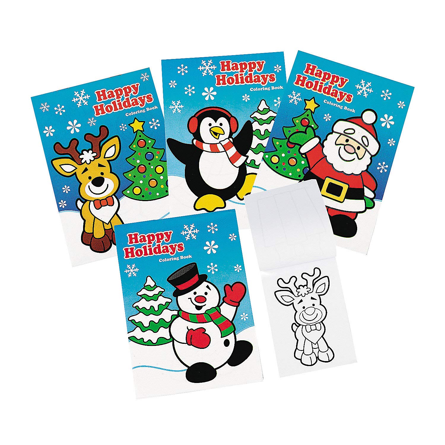 Christmas coloring books bulk set of books with pages each santa snowman rudolph and more toys games