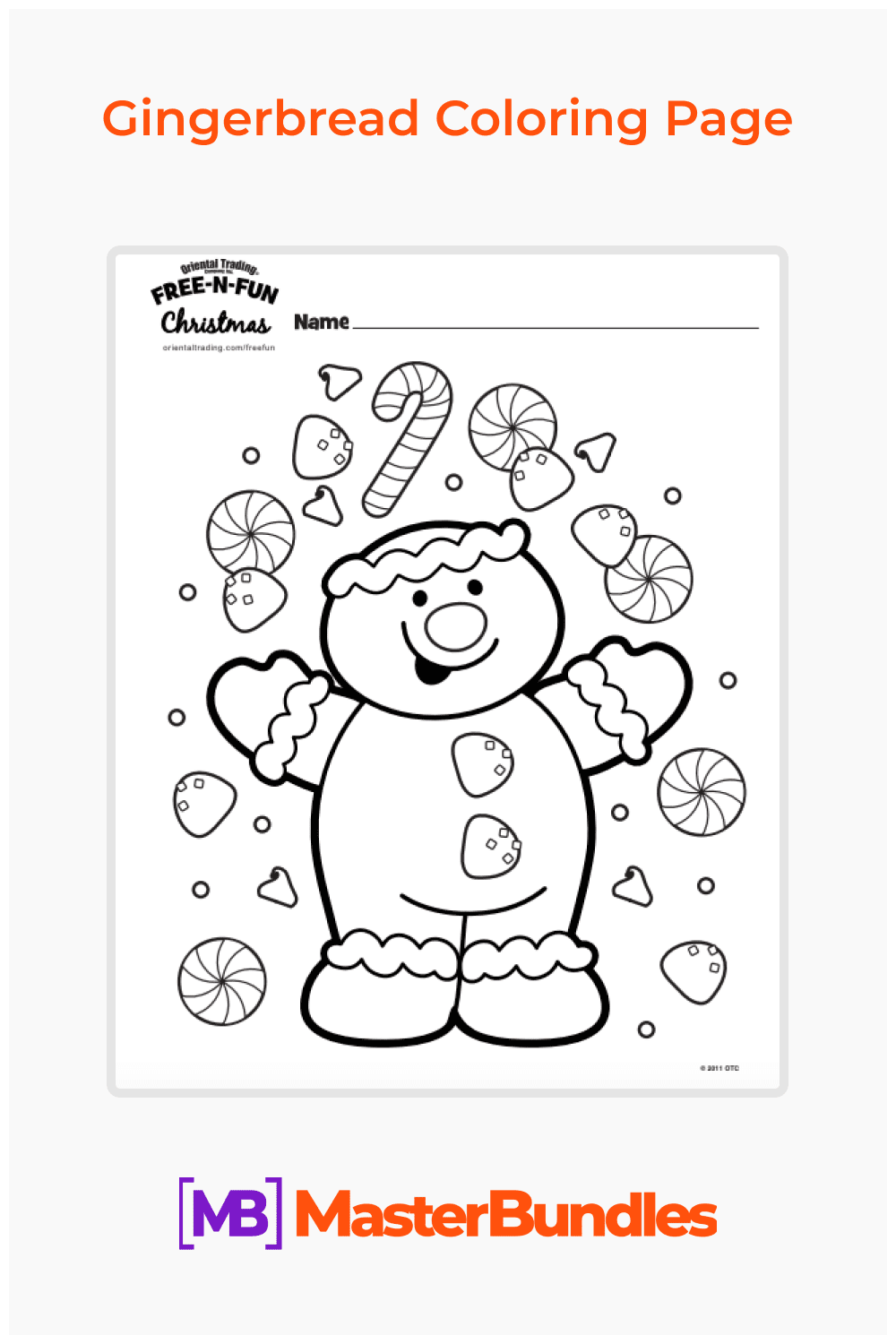 Gingerbread free coloring page â