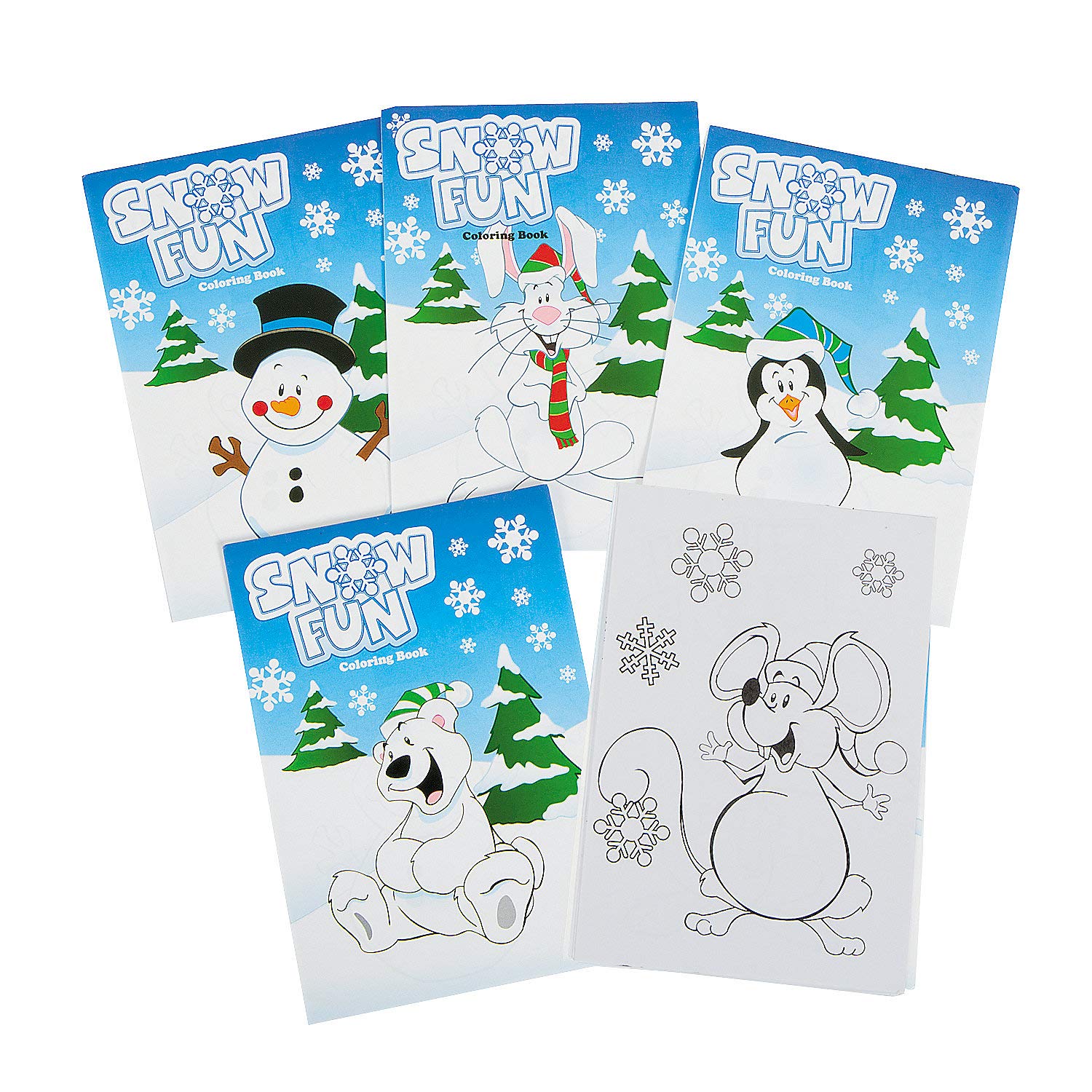 Winter wonderland coloring books