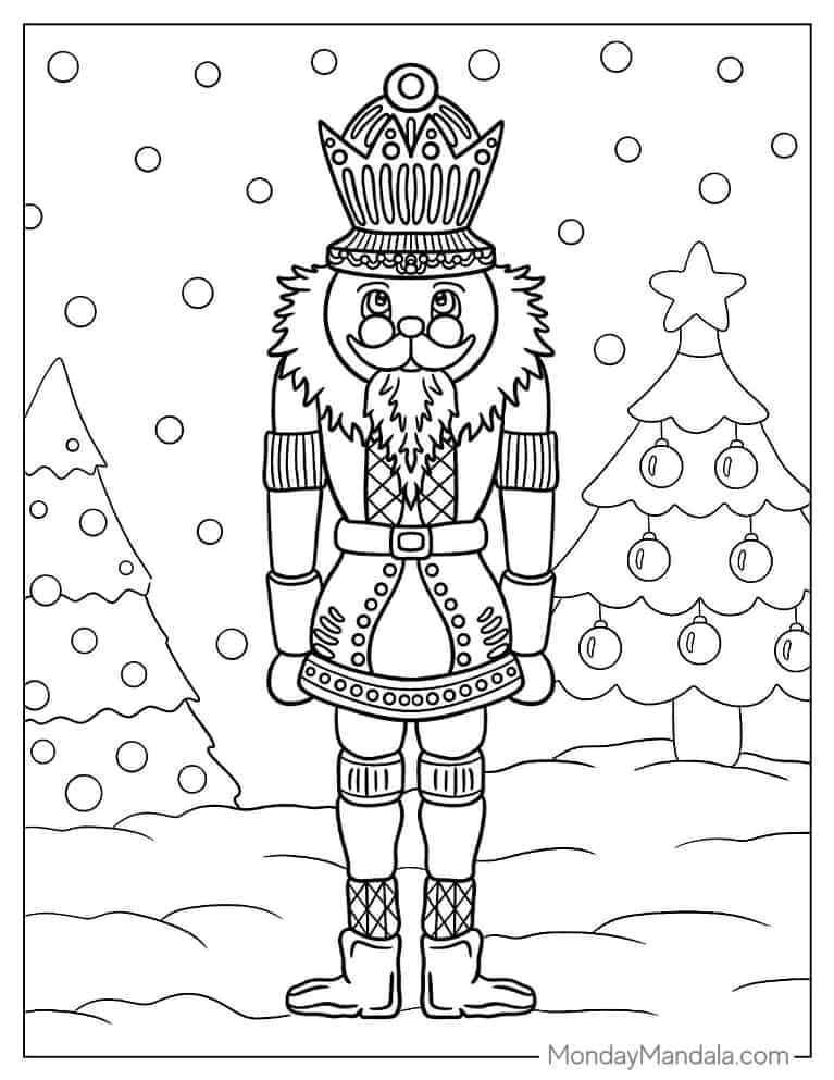 Christmas coloring pages free pdf printables