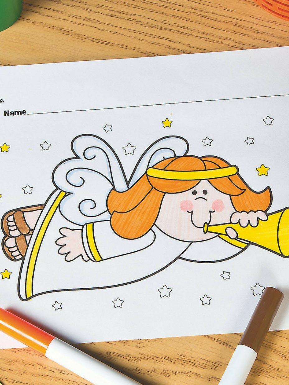 Free christmas sunday school coloring pages