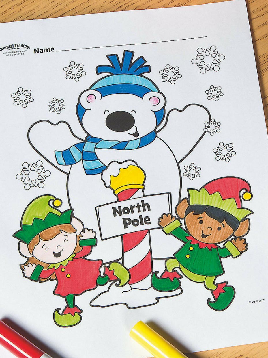 Free christmas coloring pages