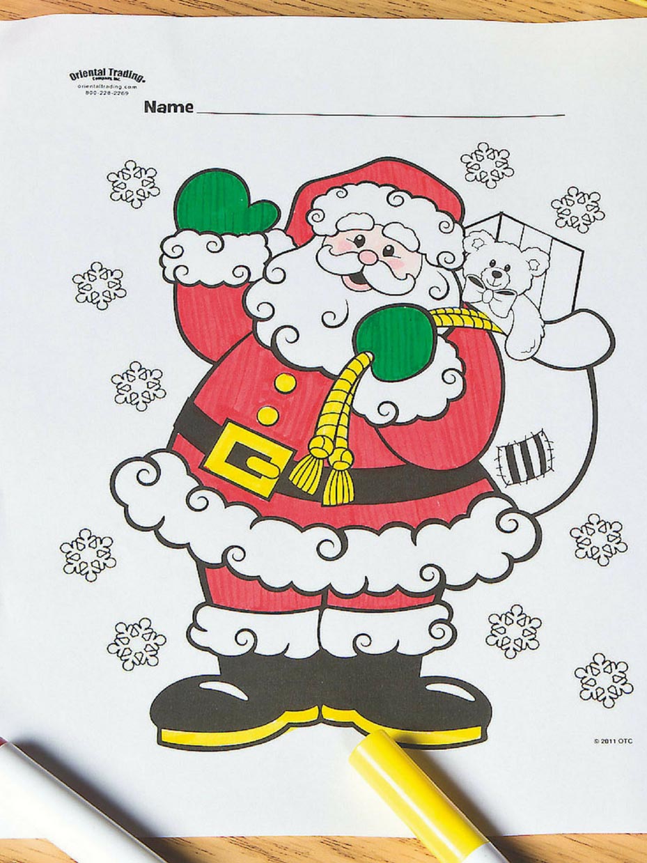 Free christmas coloring pages