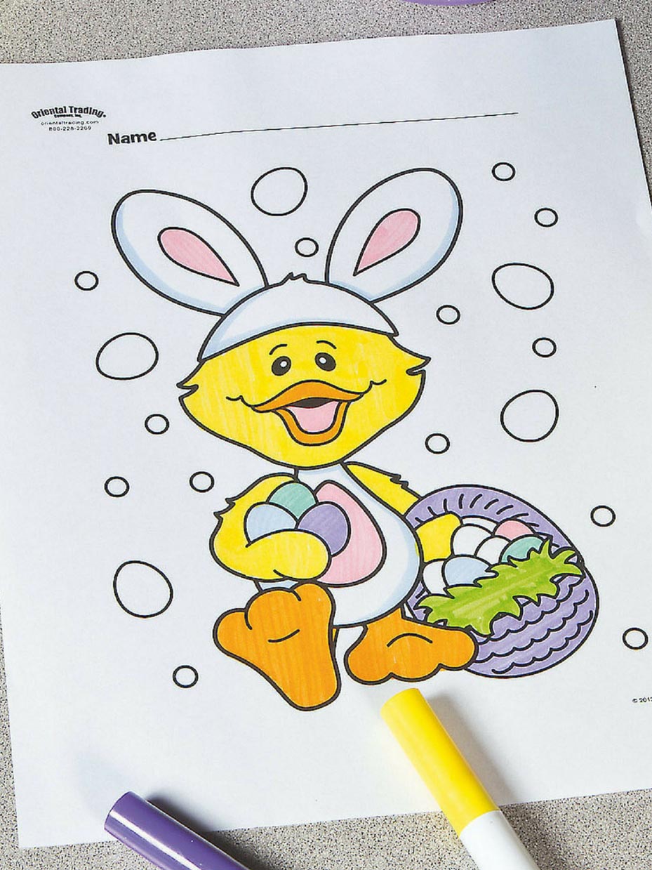 Free printable easter coloring pages