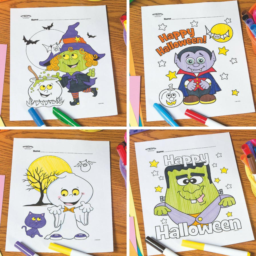 Free printable halloween coloring pages