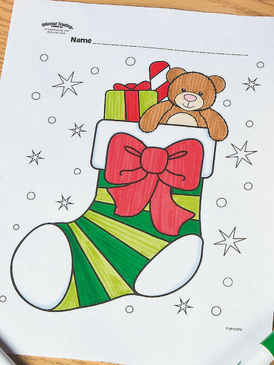 Free christmas coloring pages