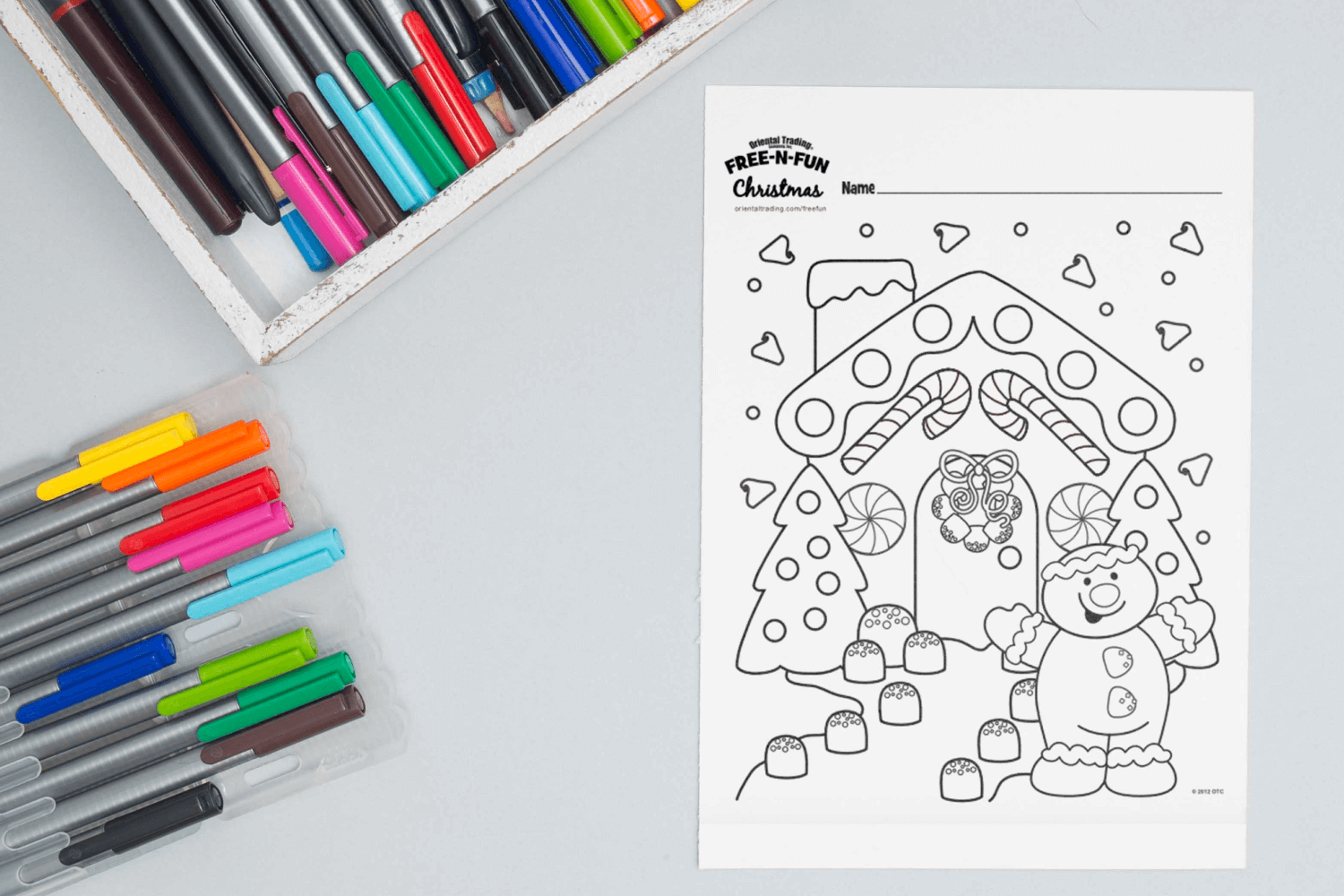 Gingerbread lane free coloring page â