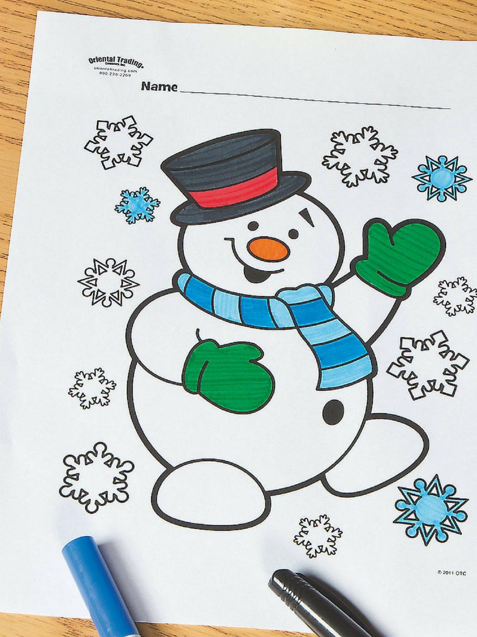 Free christmas coloring pages