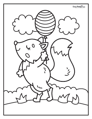 Fox coloring pages