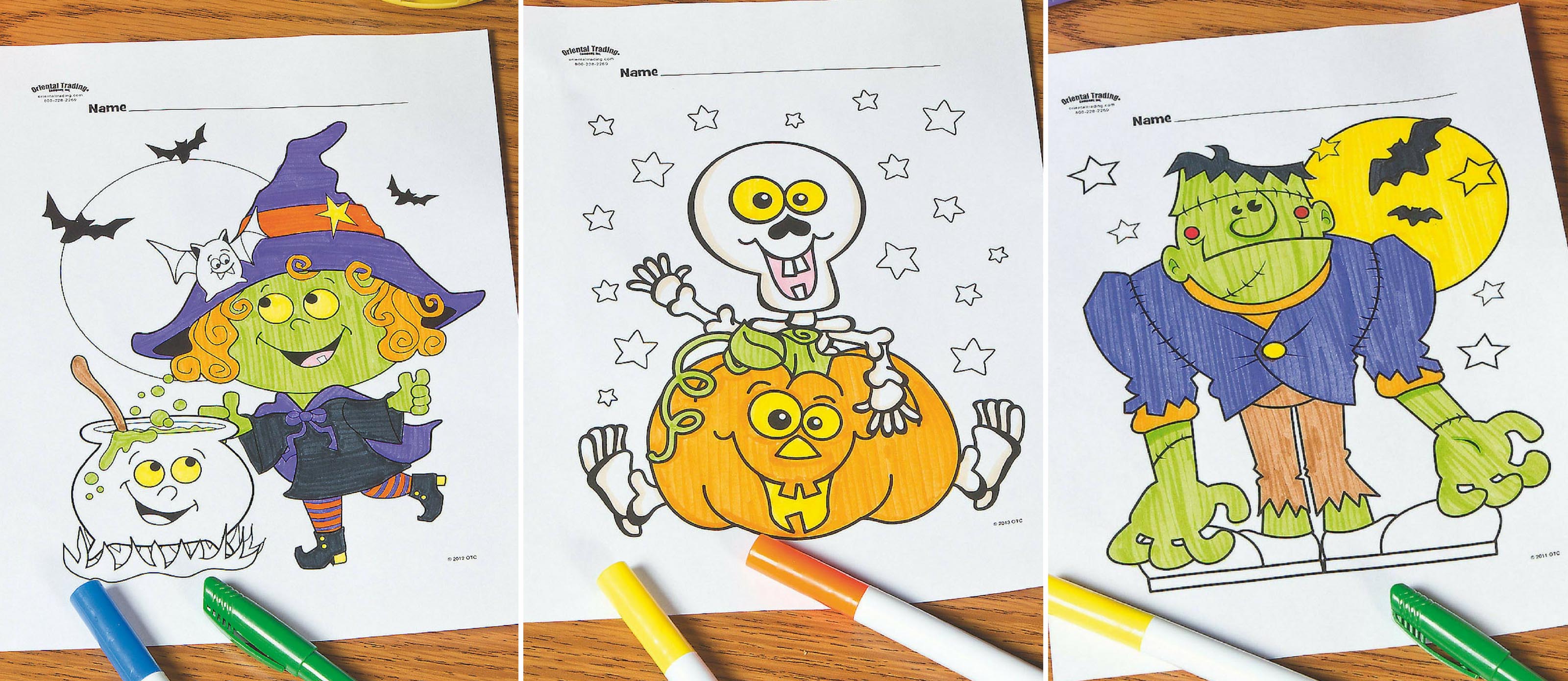 Free printable halloween coloring pages