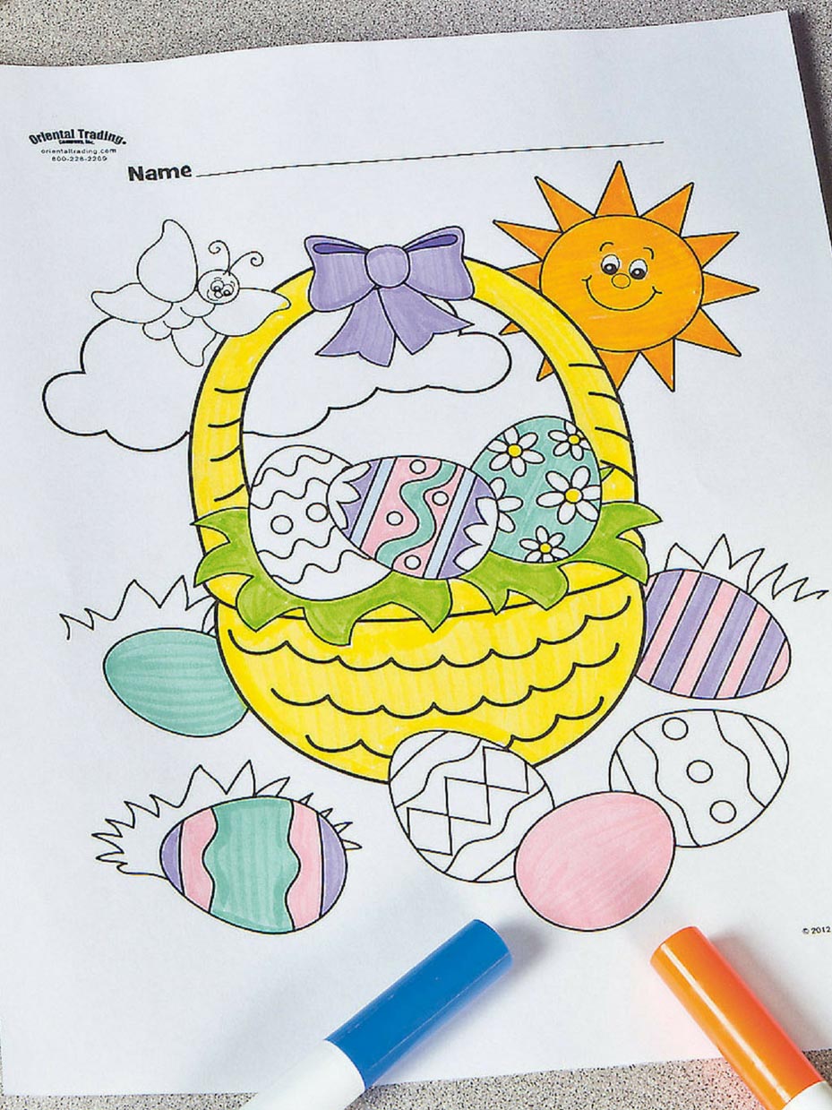 Free printable easter coloring pages