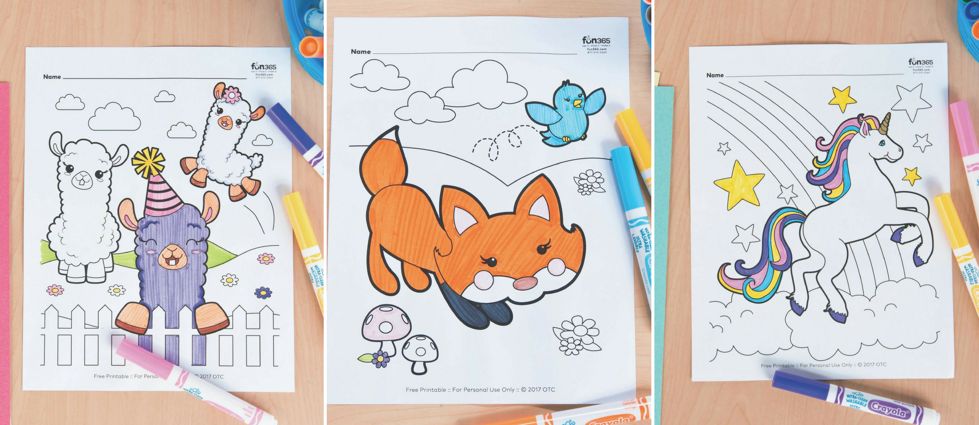 Free printable animal coloring pages