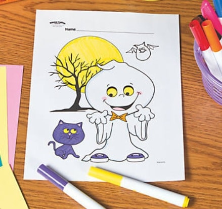 Free oriental trading halloween coloring pages