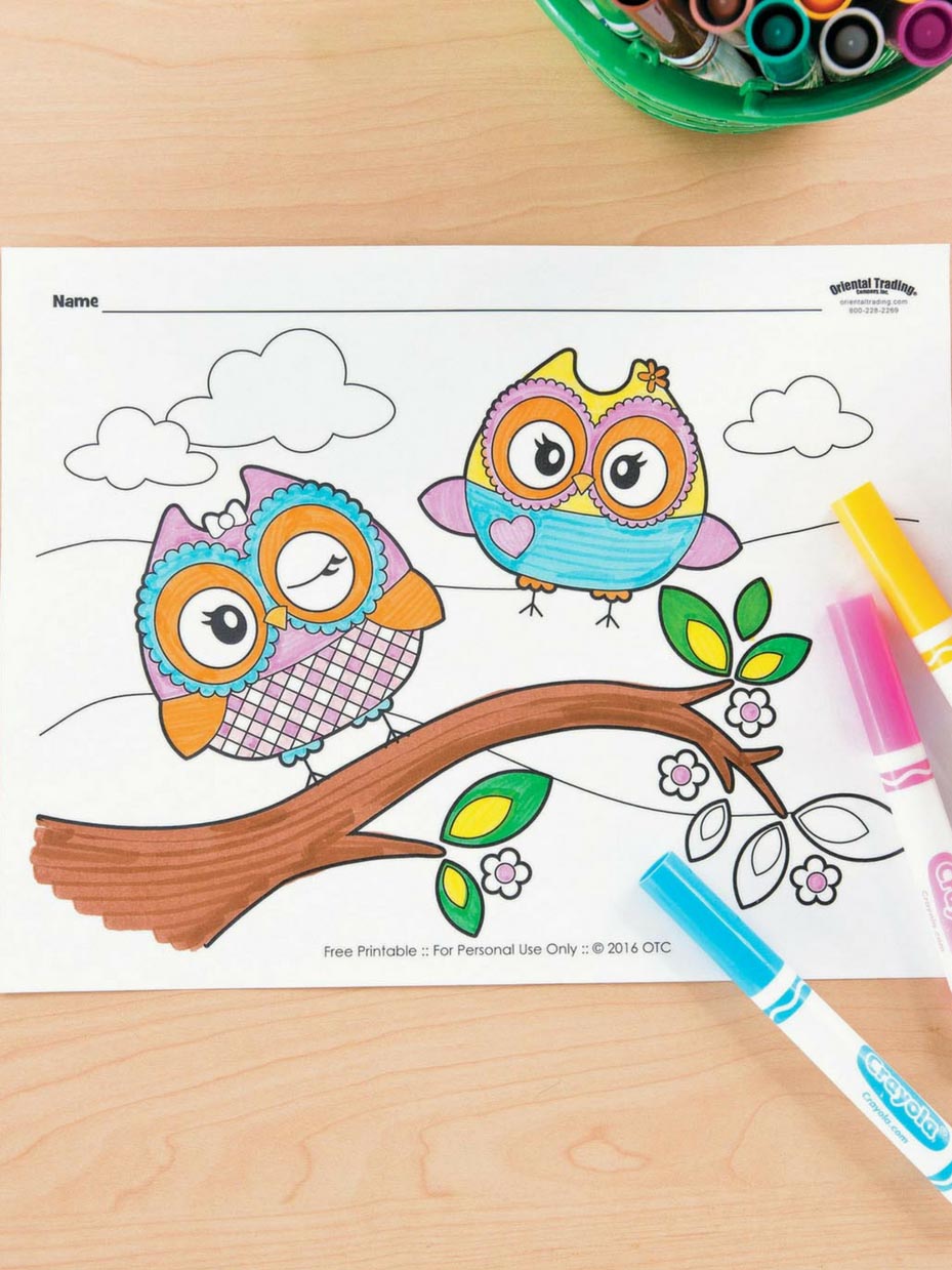 Free printable animal coloring pages