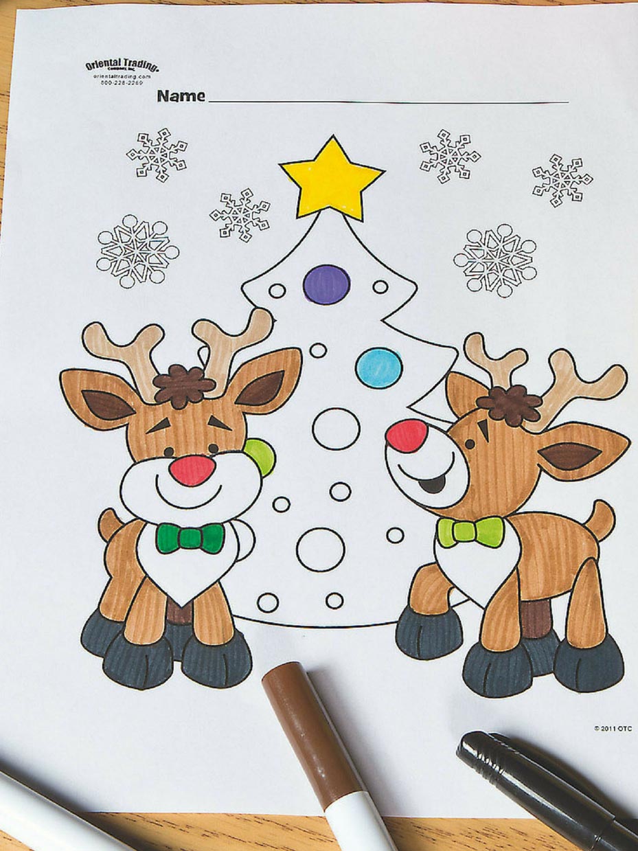 Free christmas coloring pages