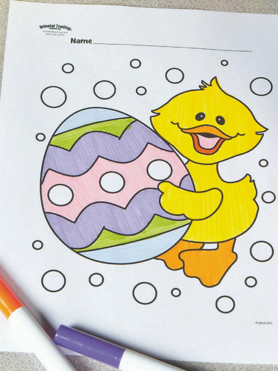 Free printable easter coloring pages