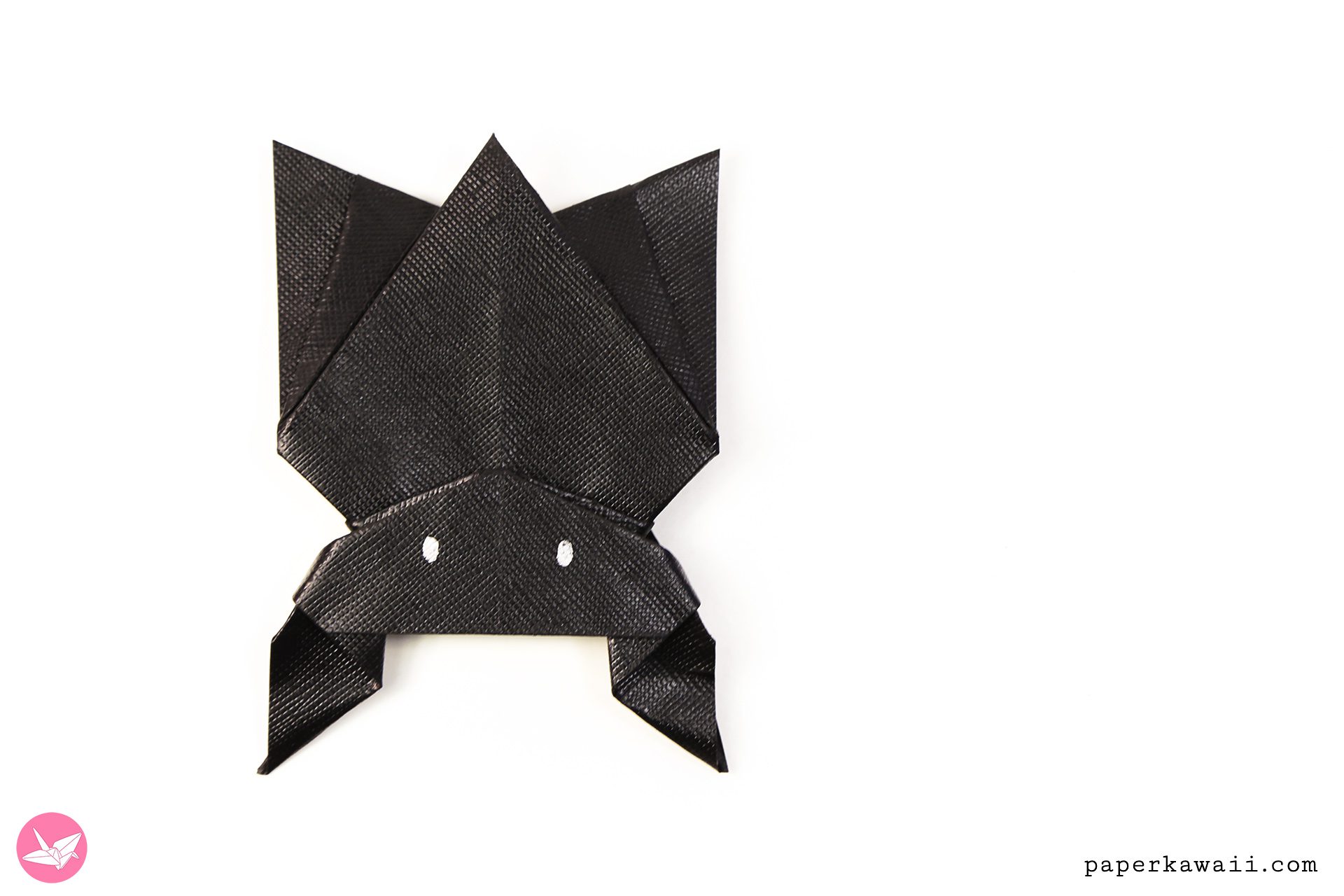 Hanging origami bat for halloween