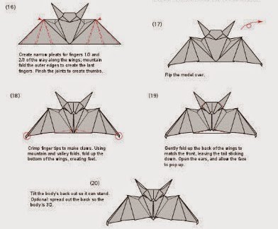 Diy origami bat