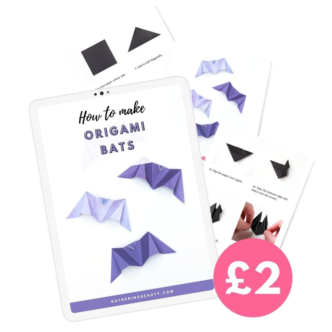 How to make origami bats