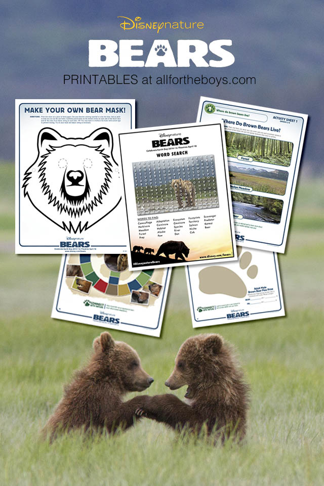 Easy origami bear disneynatures bears printables â all for the boys