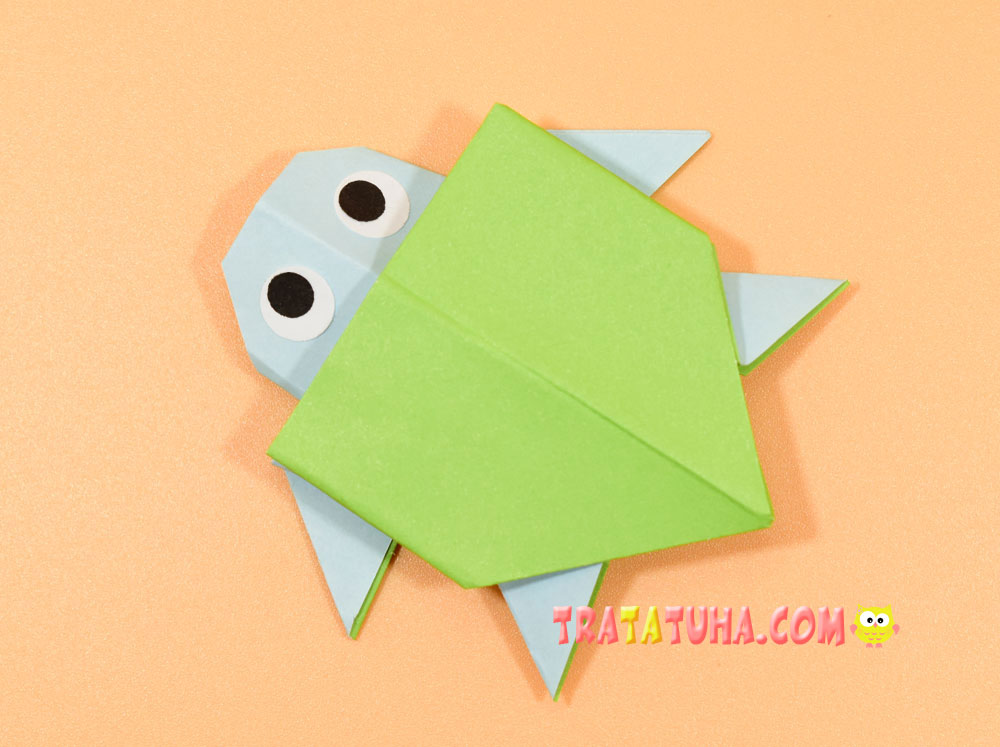 Origami turtle â origami sea step by step